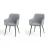 L DECOR SET 2 TRPEZARIJSKE STOLICE MILA SIVA