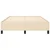 Vidaxl Posteljni okvir brez vzmetnice krem 140x190 cm blago