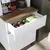 Hanah Home Ledli ormarić za kafe kutak 60 × 179 × 41,8 cm, bela/atlantski bor