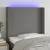 Vidaxl LED posteljno vzglavje temno sivo 103x16x118/128 cm blago
