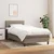 Vidaxl Box spring postelja z vzmetnico taupe 100x200 cm blago