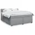 Vidaxl Box spring postelja z vzmetnico svetlo siva 180x200 cm blago