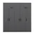 Hanah home Ormar Kale 225x255x52cm Antracit