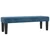 Vidaxl Box spring postelja z vzmetnico temno modra 140x200 cm žamet