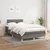 Vidaxl Box spring postelja z vzmetnico temno siva 120x190 cm blago