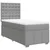 Vidaxl Box spring postelja z vzmetnico svetlo siva 80x200 cm blago