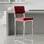 Hanah Home barska stolica Retro 66, bordo tkanina od poliestera i lana