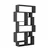Hanah Home Polica 96x168,5x25,5cm Antracit
