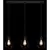 Globo 15745-3H - Viseći luster na sajli ZACHARY 3xE27/60W/230V