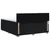 vidaXL Postelja boxspring z vzmetnico Črna 180 x 200 cm Blago
