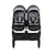 Kolica za blizance 3u1 Chipolino duo smart SGrey