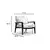 Atelier del Sofa Fotelja Apollo 77x90x84cm Krem