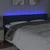 Vidaxl vidaXL Vzglavje postelje z LED modro 183x16x78/88 cm blago