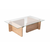 HANAH HOME Sto za dnevnu sobu Flavio Honey Oak
