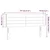 Vidaxl LED posteljno vzglavje krem 147x16x78/88 cm blago