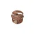 HANAH HOME Okrugli set stolova za kafu Yang 2 Walnut