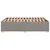 Vidaxl Posteljni okvir brez vzmetnice taupe 140x190 cm blago