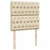 vidaXL vidaXL Box spring postelja z vzmetnico krem 100x200 cm blago, (21291757)
