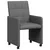 Blagovačke stolice s kotačima 2 pcs Tamno siva 58 x 65 x 94 cm