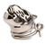 Master Series Caged Cougar Locking Chastity Cage Silver
