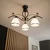Plafonski luster RETRO 3xE27/60W/230V crni/beli