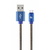 CC-USB2J-AMCM-2M-BL Gembird Premium jeans (denim) Type-C USB cable with metal connectors, 2 m, blue