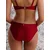 Mint Velvet Bikini hlačke temno rdeča