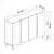 HANAH HOME Komoda Paris Anthracite