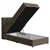 MID.YOU POSTELJA Z VZMETNICO 100 cm x 200 cm , tekstil, leseni material rjava