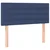 Vidaxl Box spring postelja z vzmetnico LED modra 100x200 cm blago
