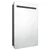 LED kupaonski ormarić s ogledalom sivi 60 x 11 x 80 cm