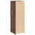 Visoka komoda boja hrasta 40 x 42,5 x 124 cm konstruirano drvo