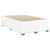 Vidaxl Box spring postelja z vzmetnico bel 120x190 cm umetno usnje