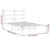 Greatstore Kovinski posteljni okvir z vzglavjem bel 120x200 cm