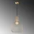 Opviq Luster Tabut-Mr-756-1, 38cm, IP20, Zlatne boje