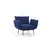 Atelier del Sofa Fotelja Jax 90x95x80cm Teget