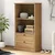 Regal za knjige VIGO 60 x 35 x 114,5 cm od masivne borovine