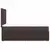 vidaXL Box spring postelja z vzmetnico temno rjava 90x200 cm blago
