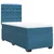 Box spring krevet s madracem plavi 80 x 200 cm baršunasti