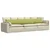 Jastučići za sofu 2 pcs Svijetlo zelena 200 x 40 cm tkanina