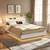 Songmics Posteljni okvir 213x147x90 cm bel