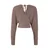 Trendyol Milla Ženski duks Twoaw21Kz1277, Taupe-Brown