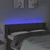 Vidaxl vidaXL LED vzglavje postelje, sivo-rjava, 147x16x78/88 cm, blago