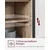 Songmics Omara 33x100x80 cm rjava