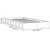 Vidaxl Posteljni okvir bel 100x200 cm trden les