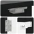 Kabinet za mete ARNHEM Crna 52,5 x 10,5 x 53,5 cm