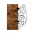 Wallity Zidna dekoracija Wolf1, 45,5 x 58 cm, Crna