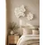 WallXpert set 3D zidnih ukrasa cvet od EVA pene DM0012, 2 kom, beli