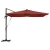 Roma Suncobran Crvena 286 x 284 x 270 cm Aluminij i poliester
