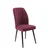 Hanah Home set trpezarijskih stolica Platinum 2 kom, bordo tkanina Jerry, braon metalne noge